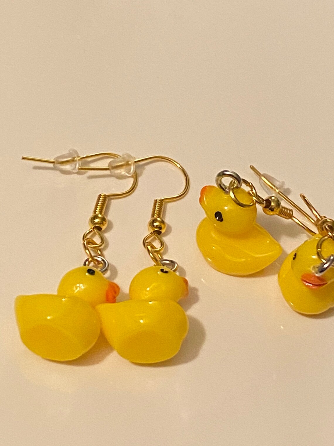 Rubber duck earrings Etsy
