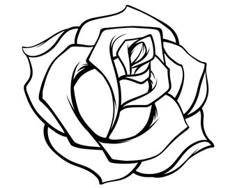 Download Rose Svg Etsy
