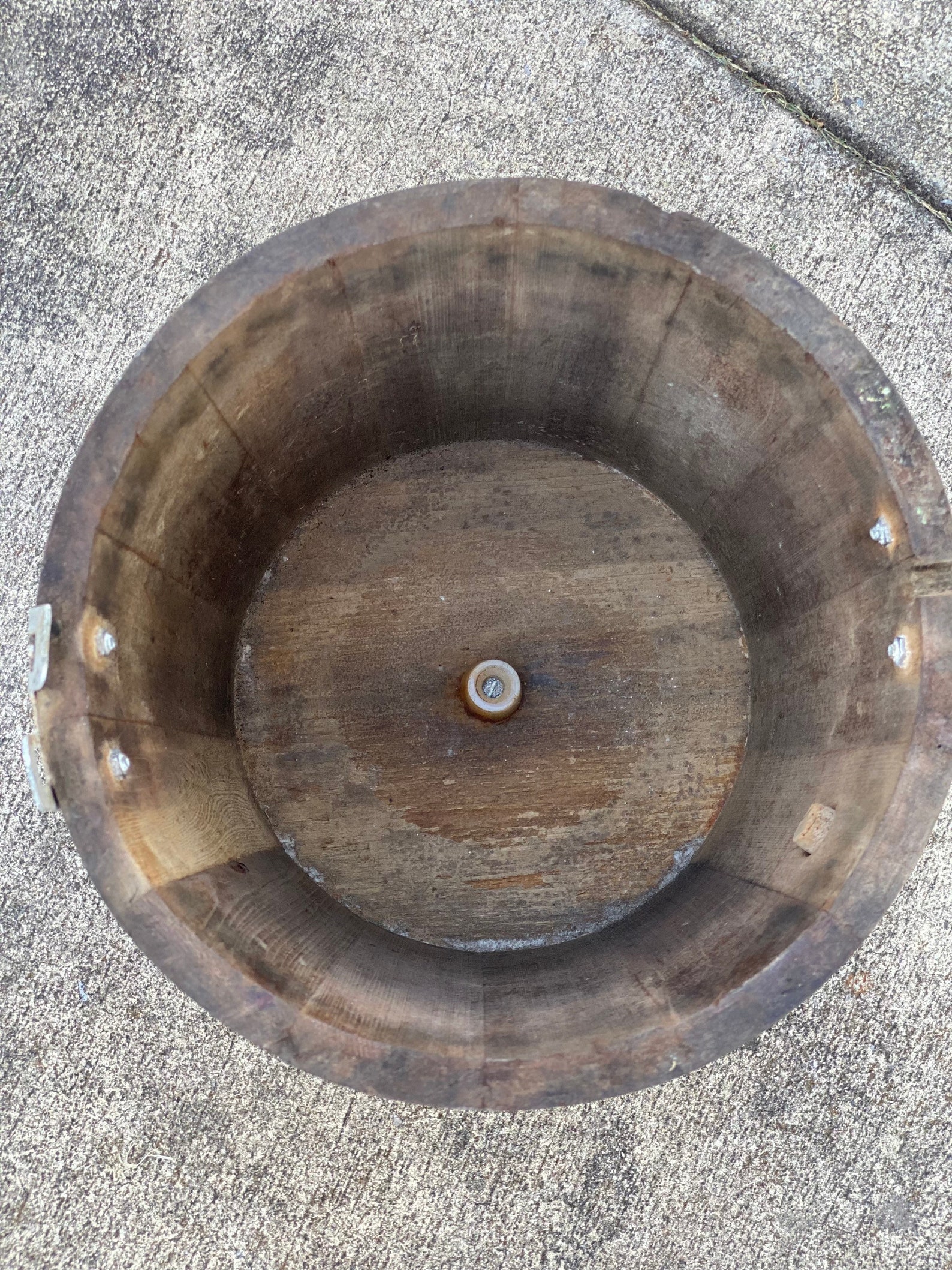 Antique Wood Ice Cream Bucket With Cork Etsy