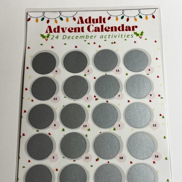 Naughty Advent Calendar Etsy