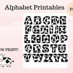 Moo-tiful Cow Alphabet Printable Fun Learning Resource for Kids