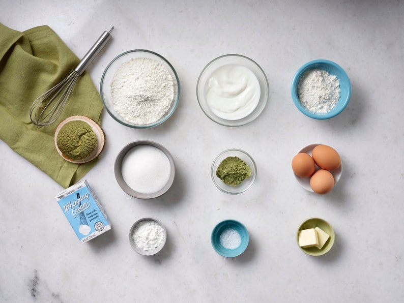 Matcha Cream Puff Baking Kit, Baking Gift, Matcha Green Tea