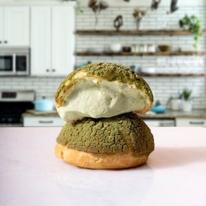 Matcha Cream Puff Baking Kit, Baking gift, Matcha Green Tea, Housewarming Gift
