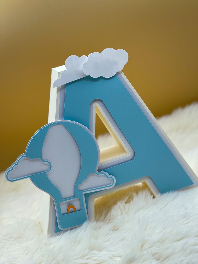 Airplane 3D Letters /3D Letter Photo Props/ Birthday Photo