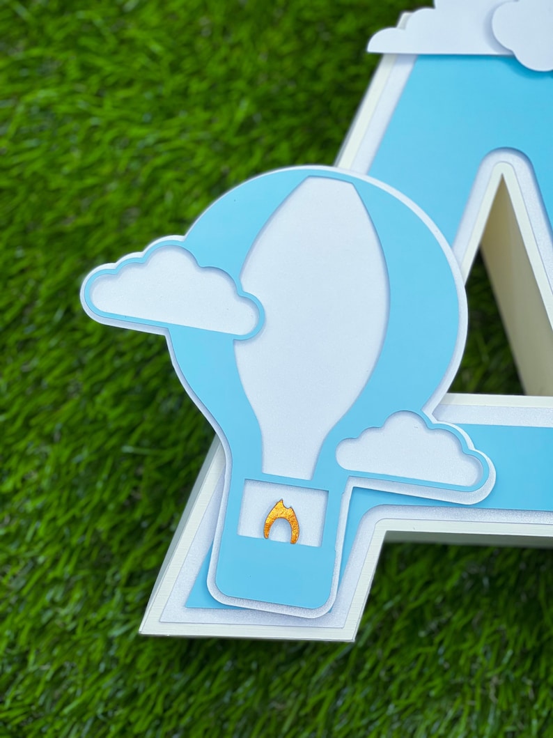 Airplane 3D Letters /3D Letter Photo Props/ Birthday Photo