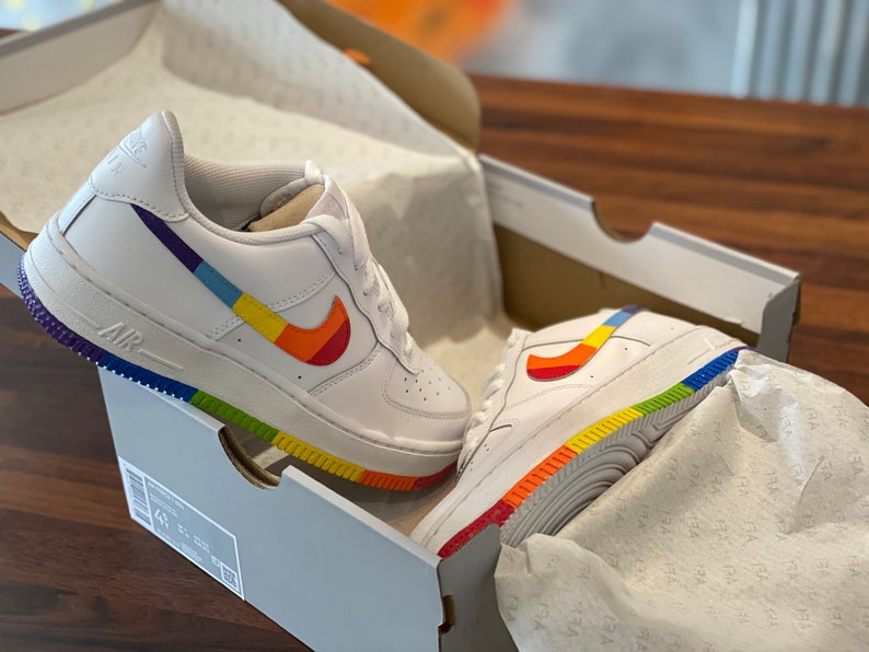 air force 1 rainbow sole