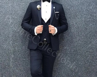 Mens Slim Fit Blue Suit, Wedding, Party, Formal Wear
