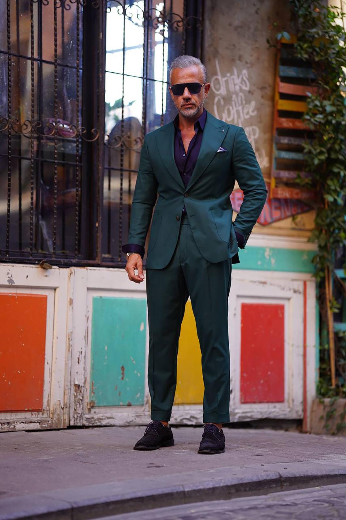 men formal dress style Burgundy Elegance 2-Piece Suit main image 1