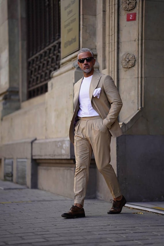 Men's Piece Suit Black Men's Suit Slim Fit Piece Prom Suits