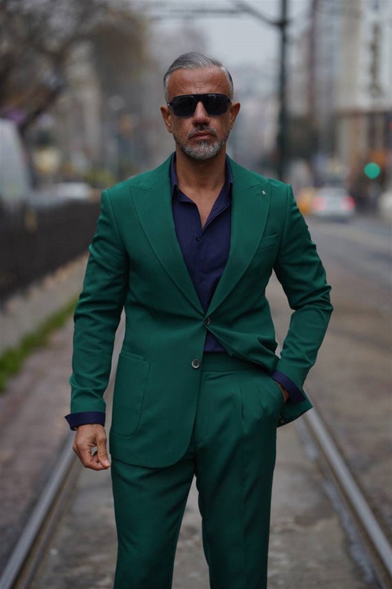 green emerald velvet dress Prom Suit for Men, Bruno Sage Green, Angelino 42
