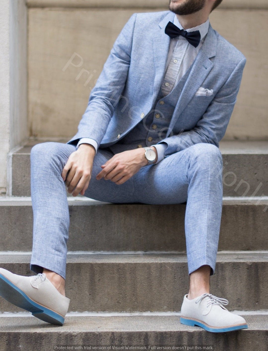 Linen Suit Mens | Navy Linen Suit | Linen Wedding Suits