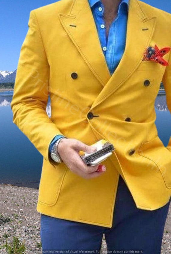 manteau jaune moutarde homme