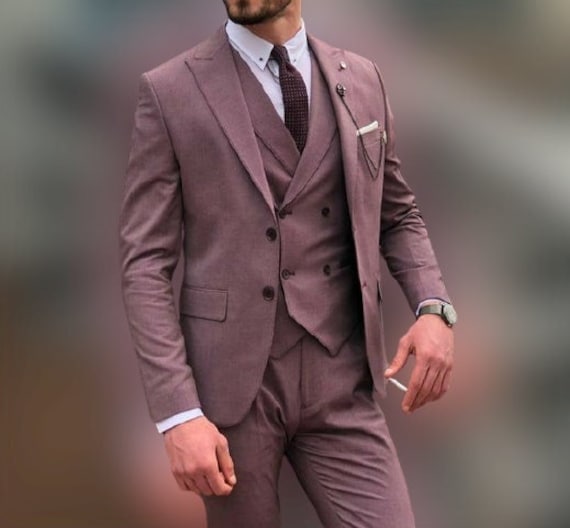 specialguest/ ORBAN セットアップ 上下セット パープル Gwenhwyfar Best Sell Tailor Made Men Suits Slim Fit Peak