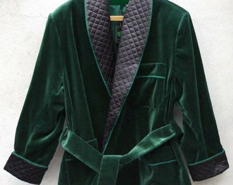 embroidered smoking jacket