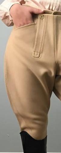 Women's Vintage Steampunk English Jodhpurs Beige Women Breeches