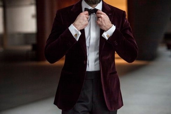 burgundy dress jacket mens Couture 1910 Athens Burgundy Suit Jacket (Separates) 44R Slim