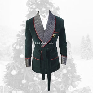 Monogrammed Smoking Jacket Etsy