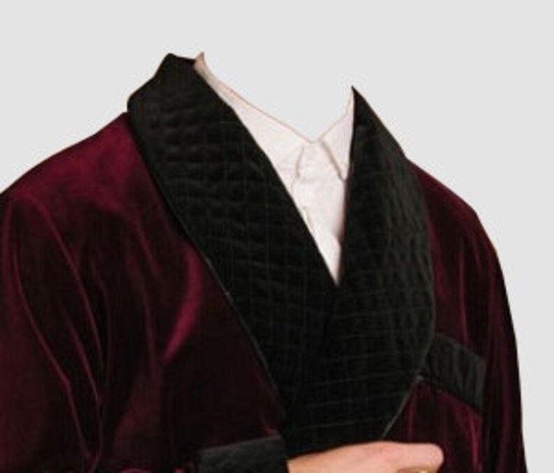 mens maroon bathrobe