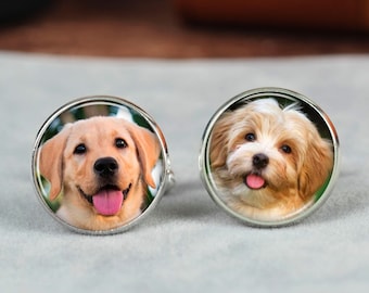 custom dog cufflinks