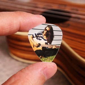 Personalized Guitar Pick, Custom Photo Guitar Pick, Gift for Mom Her Girlfriend Wife Grandma Daughter