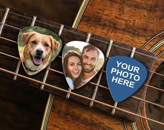 Médiator personnalisé, médiator photo personnalisé, cadeau pour lui petit ami papa mari