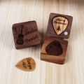 Personalized Wooden Guitar Picks with Case, Custom Guitar Pick Kit, Holder Box for Picks, Musicians Player, Father's Day Birthday Gift Idea product logo