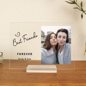 Best Friend Gift, Custom Friendship Gift, Personalized Best Friend Gift, Best Friend Birthday Gift, Acrylic Plaque