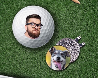 Benutzerdefinierte Golfbälle, benutzerdefinierte Foto Golfball Marker, Golf Geschenke für Männer, personalisierte Foto Golfbälle, maßgeschneiderte Golfbälle mit Foto