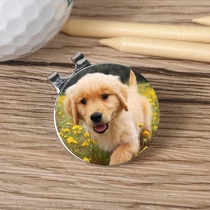 Custom Photo Golf Ball Marker & Hat Clip Set, Golf Gift for Man, Gift for Golfer, Fathers Day Gift, Gift for Husband, Gift for Grandpa image 3