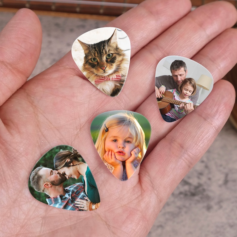 Personalized Guitar Pick, Custom Photo Guitar Pick, Gift for Him Boyfriend Dad Husband image 5