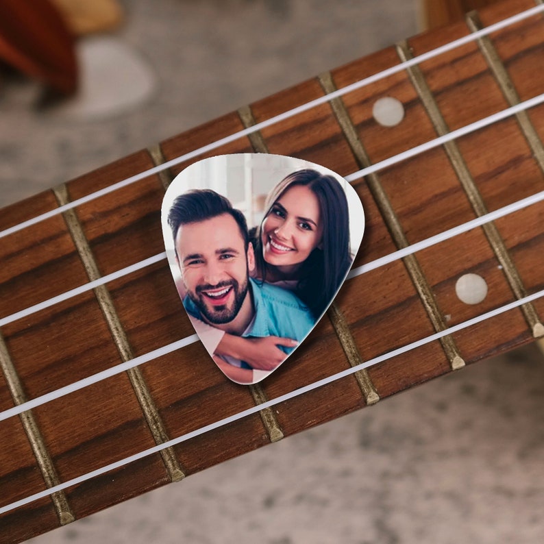 Personalized Guitar Pick, Custom Photo Guitar Pick, Gift for Him Boyfriend Dad Husband image 2