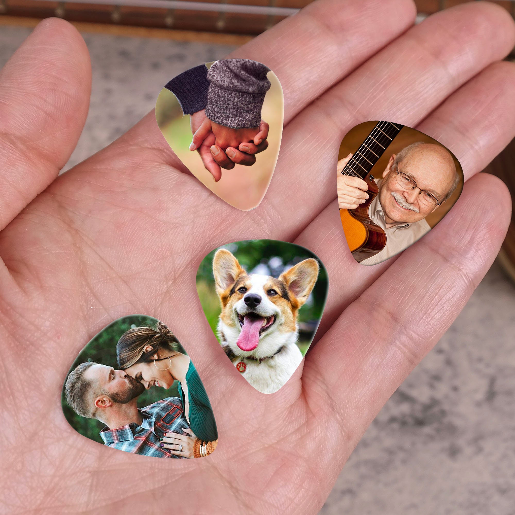 Personalized Guitar Pick Custom Photo Guitar Pick Gift for Etsy
