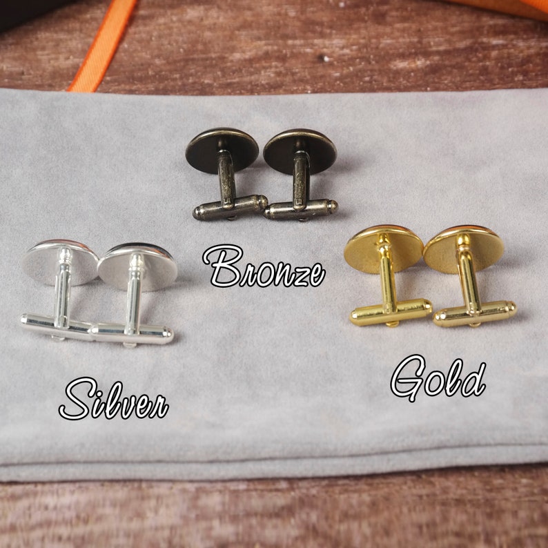 Father of the Bride Gift, Gift from Bride, custom cufflinks, wedding cuff links, weddings, I loved you first, gifts for dad, gift ideas Dads image 5