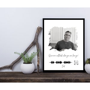 Personalized Voicemail PRINTABLE w/Scannable QR Code & Photo-Memorial Printable-Qr Code Using Your Voicemail-Memorial Gift
