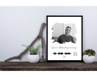 Personalized Voicemail PRINTABLE w/Scannable QR Code & Photo-Memorial Printable-Qr Code Using Your Voicemail-Memorial Gift
