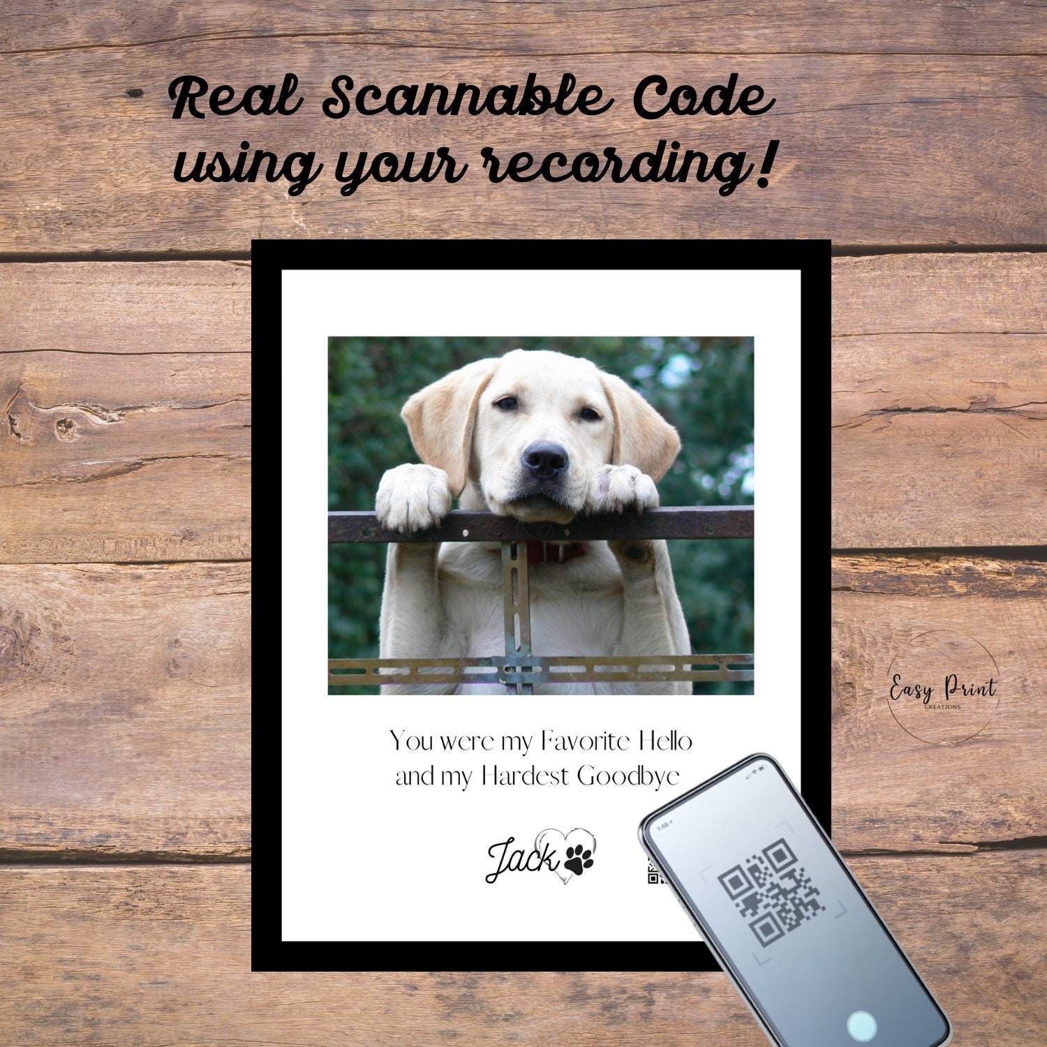 Personalized Pet Memorial Printable With Photo and Real - Etsy