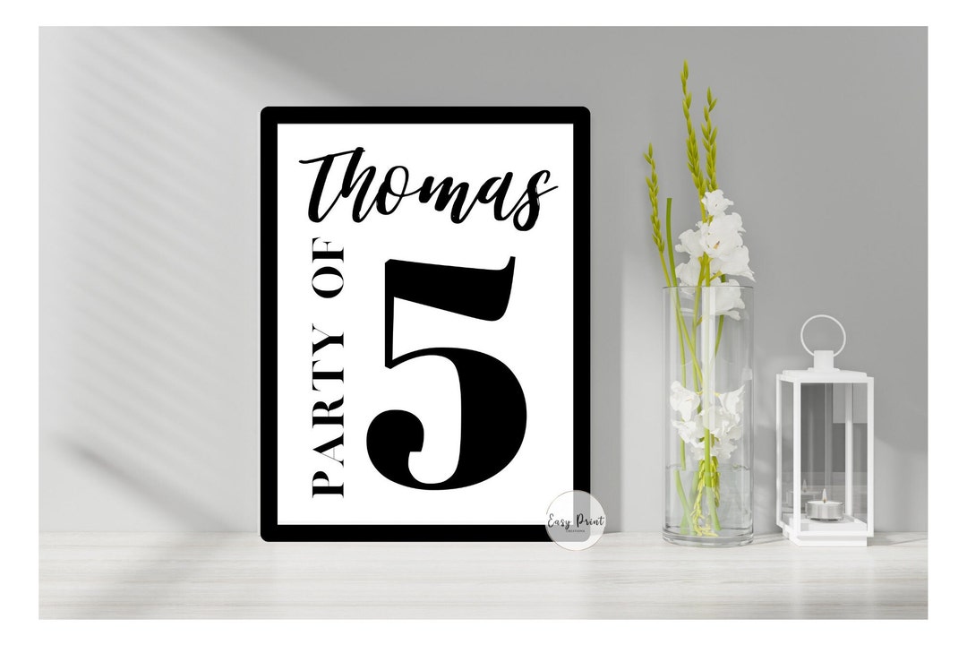 Family Party Ofprintablefamily Signlast Name Signhome Decor
