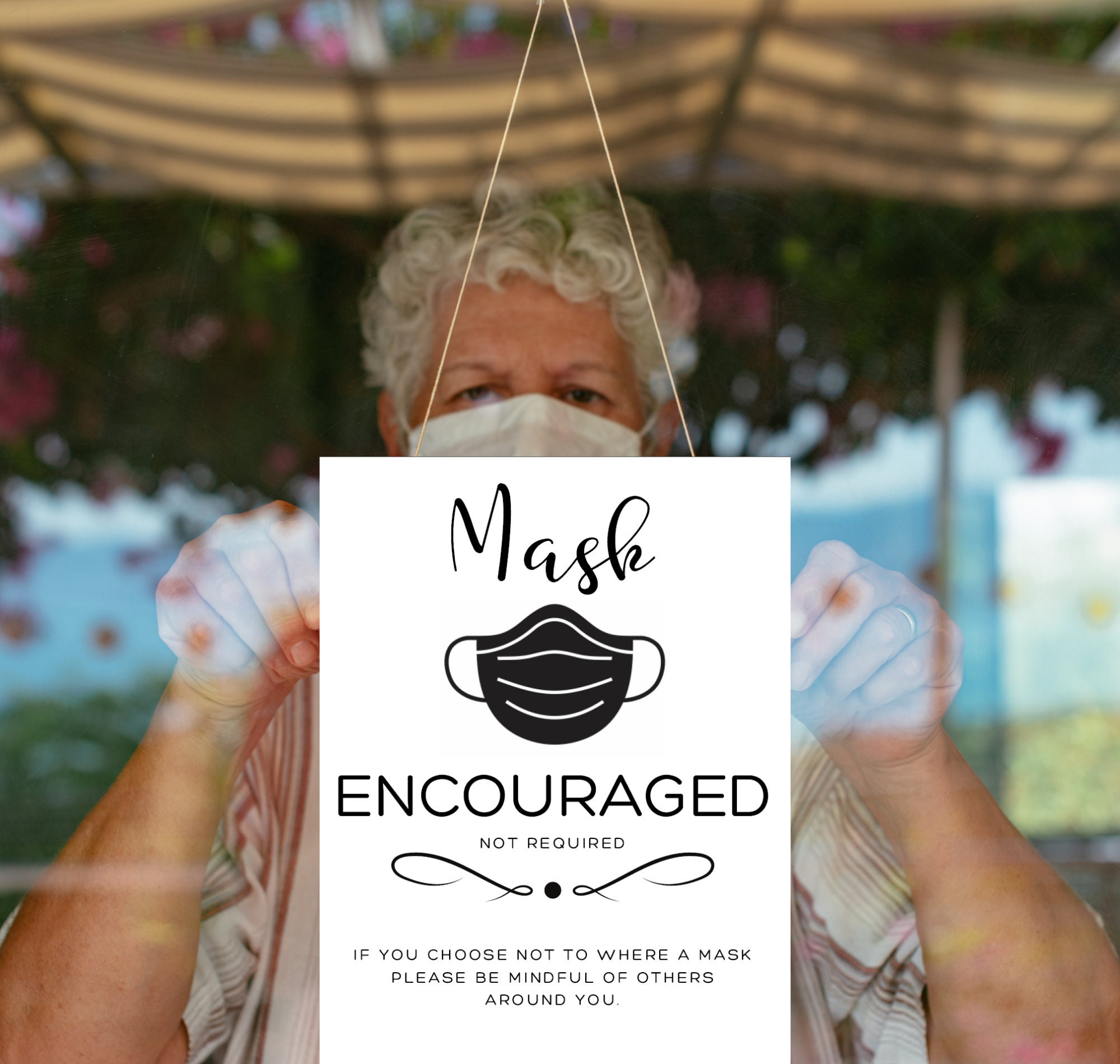 Face Mask Sign Printable Mask are Encouraged but Optional Etsy España