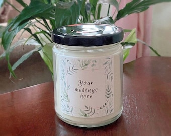 Personalized Message Candle Custom Message Candle Custom Candle Gift Personalized Gifts