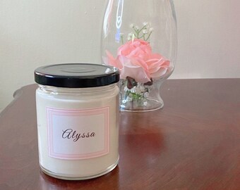 Custom Name Candle Gifts For Her Bridesmaid Gifts