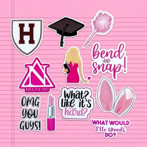 elle woods graduation dress Stickers Print-Solid or Embellishment:PRINT- PATTERN