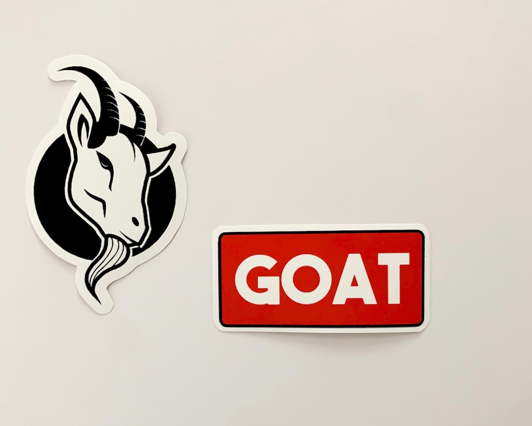 Goat Sticker Set Greatest of All Time Sticker Set Etsy