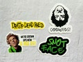 Drop Dead Fred Sticker Set | Snot Face | We’re grown ups now so piss off | Cobwebs | 90’s Movies