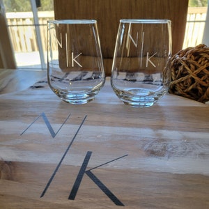 Personalized Serving Tray Set, Charcuterie Board with 2 wine glasses, Custom Serving Tray with glasses, Wedding/Shower/ Housewarming Gift
