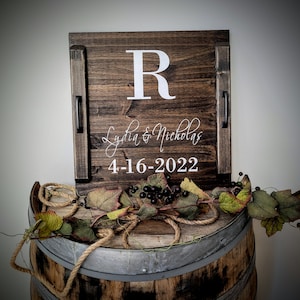 Wood Serving Tray, Personalized Tray, Custom Serving Tray, Cheese Board, Charcuterie Board, House Warming Gift, Wedding Gift