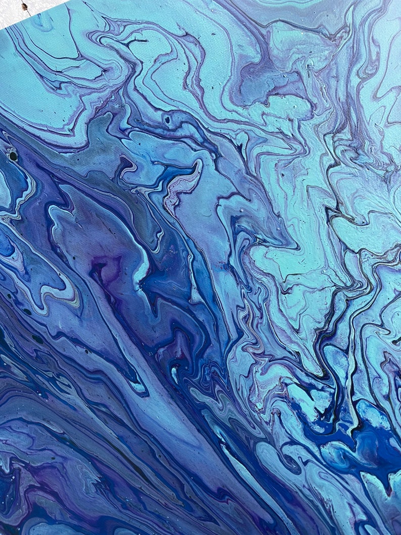 Acrylic Pour Home D\u00e9cor Gift Acrylic Pouring Dutch Pour 20\u201dx20\u201d Original Acrylic Painting Abstract Fluid Art Wall Art Picture