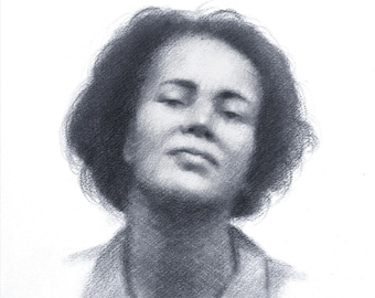 Dibujo a lápiz personalizado de retrato a partir de una foto / pintura de retrato dibujada a mano