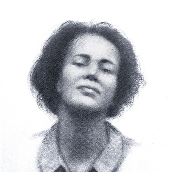 Custom pencil sketch drawing portrait from photo | hand drawn portrait painting