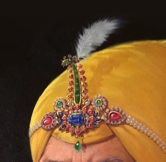 Maharaja Ranjeet Singh water based oil painting - YouTube