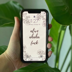 Alive Ahaha F*ck Phone Wallpapers, Live Laugh Love, Funny Quotes, TikTok Quotes, TikTok Art, Teenager, TikTok Downloadable Art